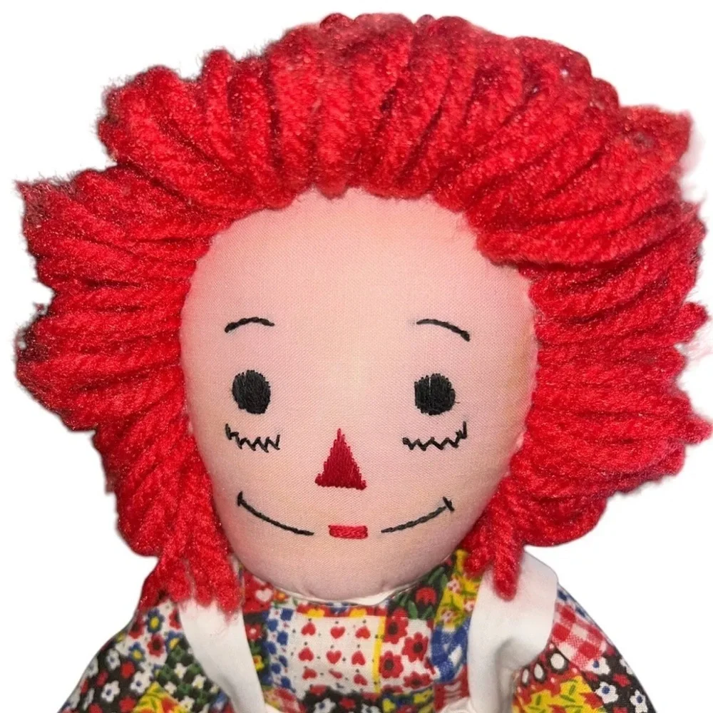 Raggedy Ann Doll  With Pink Body And I Love You Heart On Torso